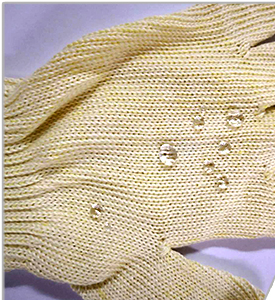 纺织手套防水整理效果